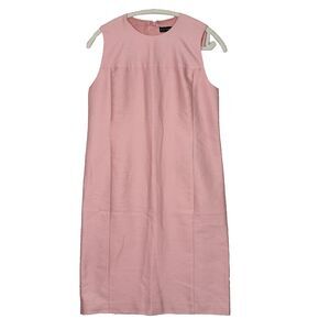 RALPH LAUREN BLACK LABEL Sz 4‎ Pink Sheath Silk Sleeveless Fitted Bodycon Barbie